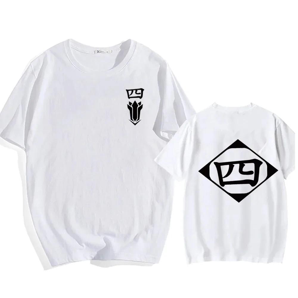 Hot Sale Anime Cotton T-Shirt Bleach Cosplay Shirt Zaraki Kenpachi Unisex Women O-Neck Short Sleeve Tee Fashion Tshirt For Fans