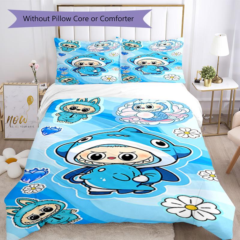 Labubu Bedding Set Suitable For Guest Room Soft Fabric Christmas Gift