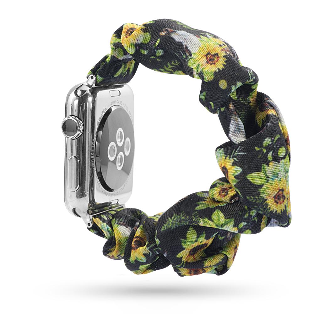 Scrunchie Strap for apple watch band 44mm 40mm 45mm 41mm 38mm 42mm 49mm correa bracelet iwatch series 4 5 6 3 SE 7 8 9 ultra 2