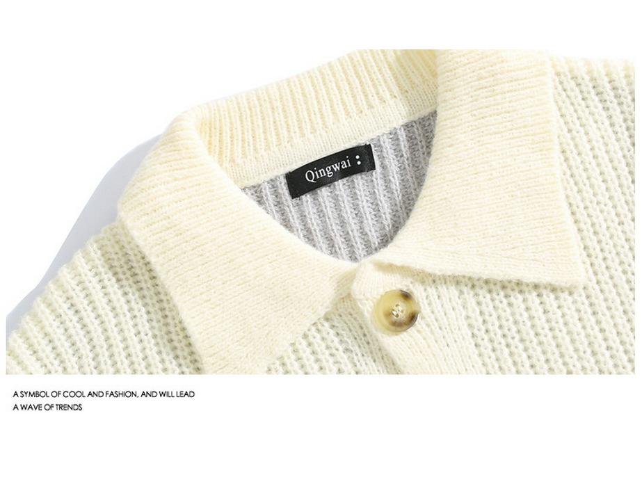Men's Trendy Retro Knit Cardigan - Autumn/Winter Long Sleeve, Casual Versatile Jacket