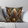 Tribute To Roaring Twenties Gatsby Pillowcase Polyester Linen Velvet Printed Zip Decorative Sofa Seater Cushion Cover