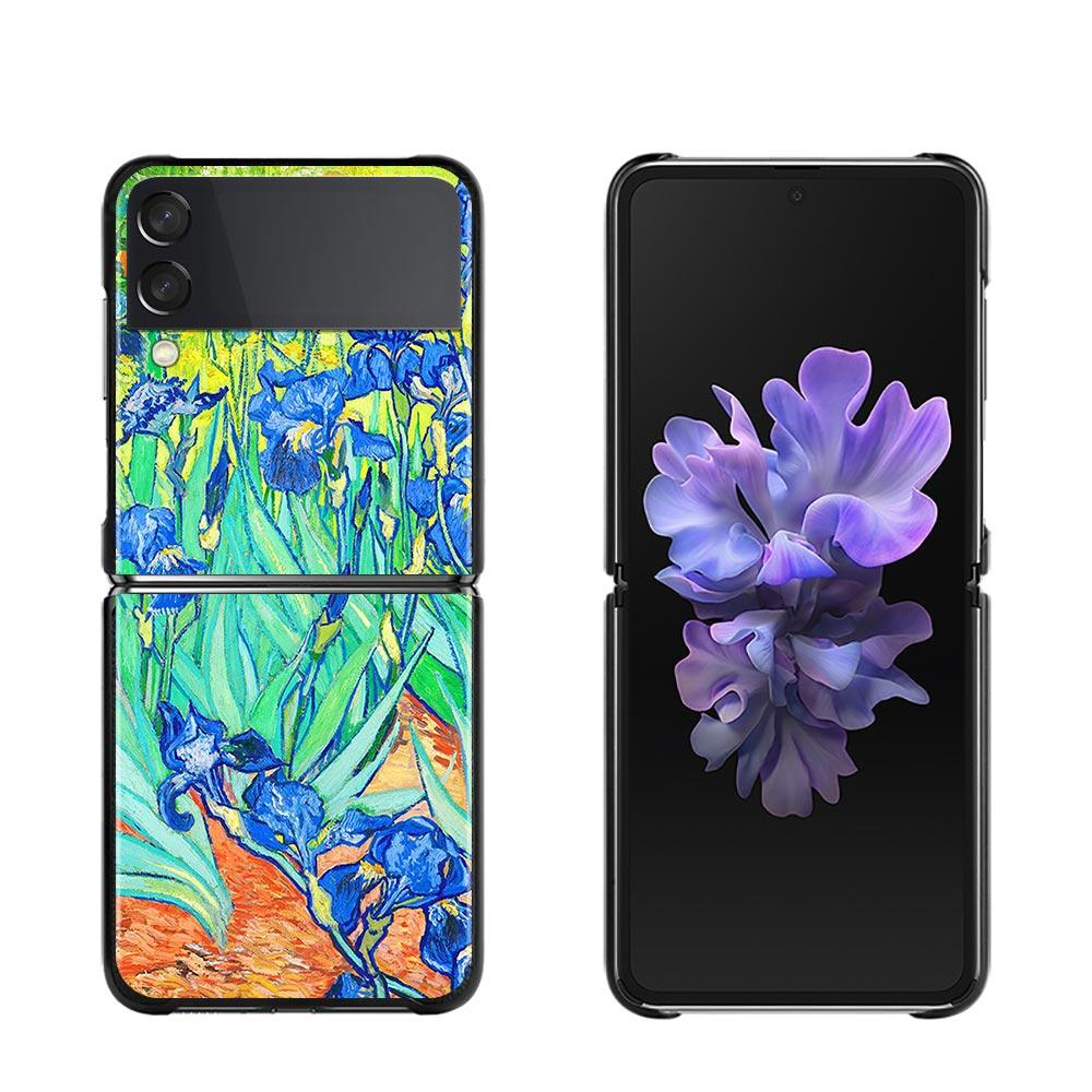 Zflip4 Phone Case For Samsung Galaxy Z Flip3 5G Cases for Samsung Z Flip 3 Zflip Coque Hard Shell Fundas Van Gogh Starry Sky Art