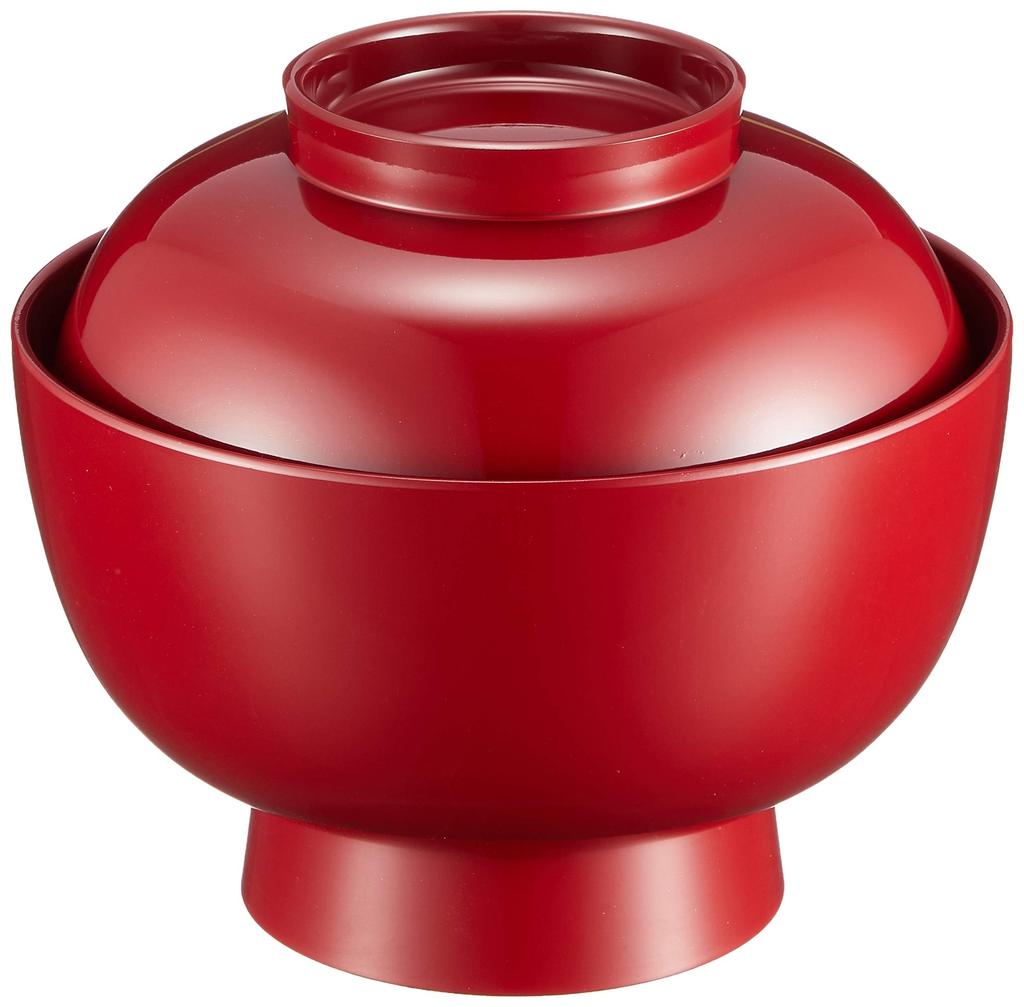 Maeju Lacquerware Zoni Kourinmatsu Tree Vermilion Traditional Yamanaka Made in Bowl, (Pine Design), Red, Craft, Lacquerware, 450ml, Japan, 3T-417,