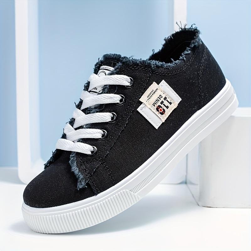 Herbst Neue Canvas Schuhe Damen Kleine Weiße Schuhe Studenten Flache Sohle Sportliche Board Schuhe Mode Vielseitig Weiche Sohle Große Größe Damen Einzelne Schuhe