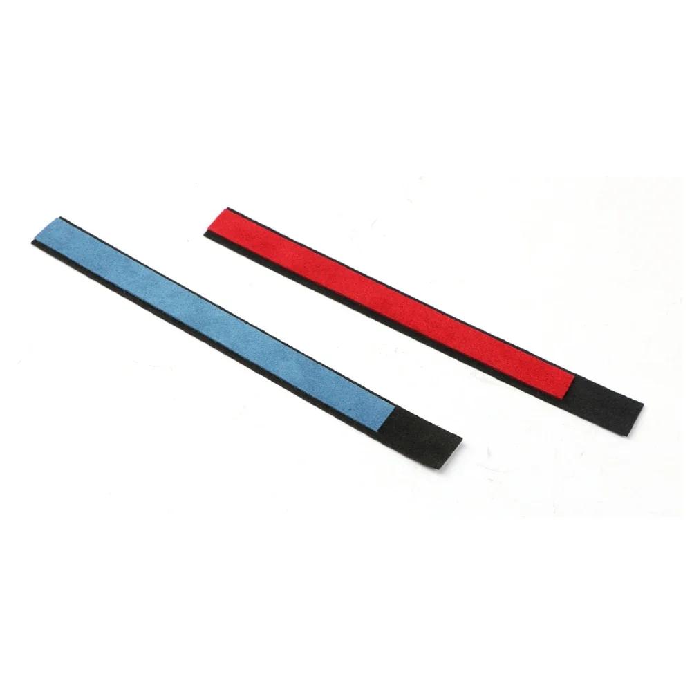 Auto-Lenkrad-Obermarkierung, für Tesla Model Y, Modell 3 XS, Mittellinie, rote Markierung, Super-Wildleder-Dekorationszubehör