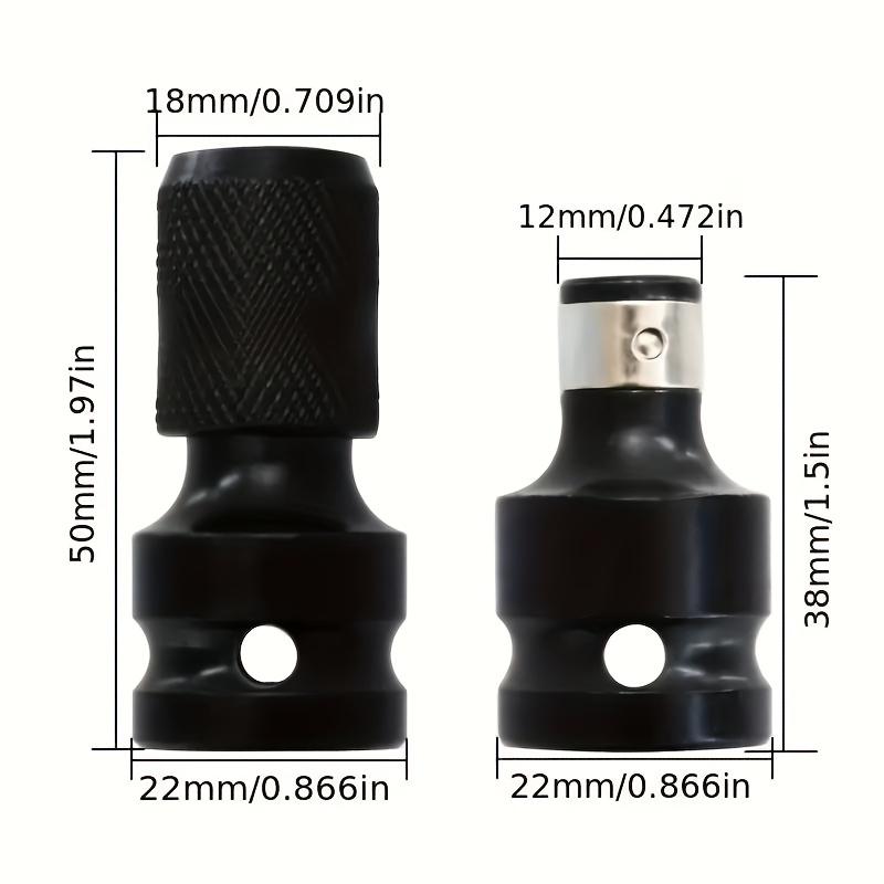 Hex Female Socket Adapter Converter Chuck Adapter For Air And Electric Wrench