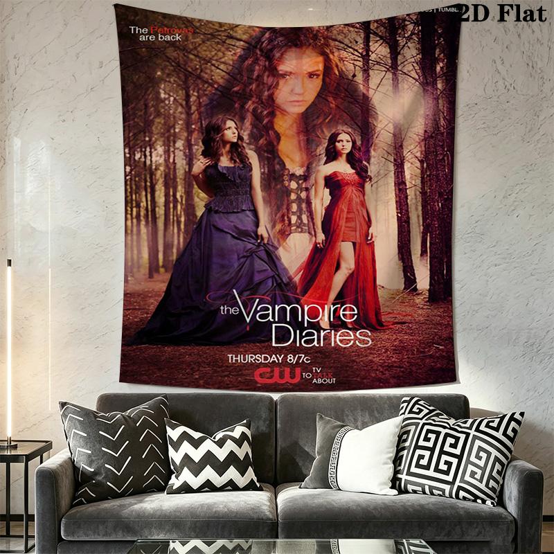 Vampire Diaries Meets Originals Threepiece Set 1 Duvet Cover 2 Pillowcase Without Core Soft And Comfortable Christmas Birthday Gift