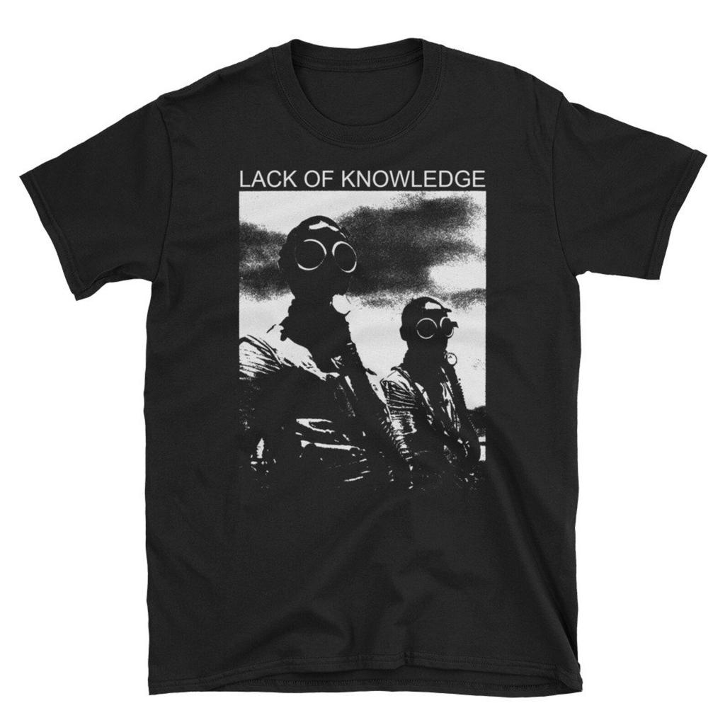 Lack Of Knowledge T shirt, Crass, Flux of pink indians, Poison girls, Discharge, Omega Tribe, Rudimentary Peni