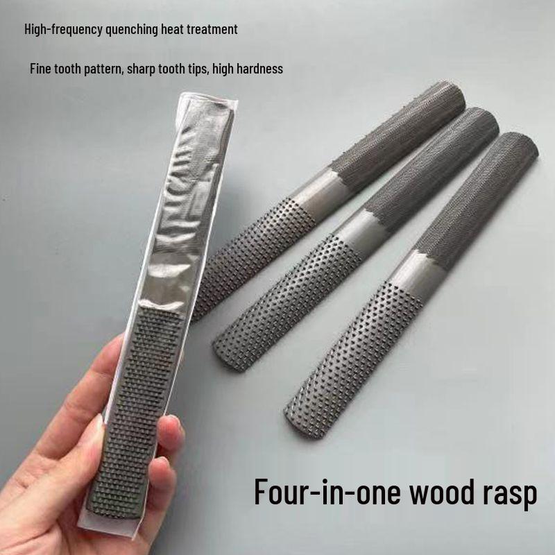 Halbrunde Holzbearbeitungsfeile - Feine und Grobe Zähne für Hartholz, Stahl und Holz