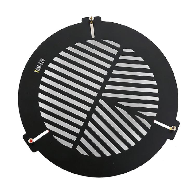 Leghe di Alluminio Maschera di Bahtinov Messa a Fuoco Piastra a Spina di Pesce 60/80/100/140/200/270mm Accessori Astronomici Piastra Metallica a Spina di Pesce