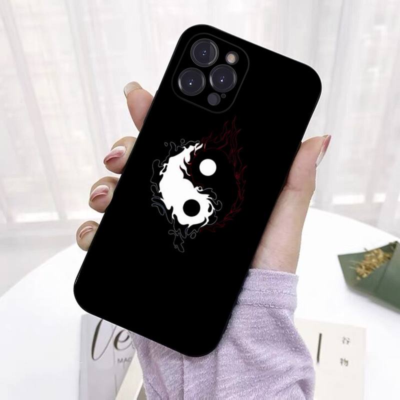 Pouzdro na telefon s uměním Jin Jang ryb Silikonové měkké Pro iphone 14 13 12 11 Pro Mini XS MAX 8 7 6 Plus X 2020 XR Kryt