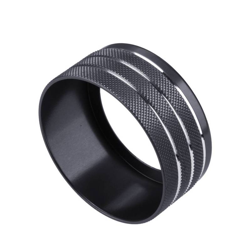 Drive Mode Tune Rear View Mirror Control Adjust Knob Ring Cover Fit for Toyota Tundra 2024 Black Alloy