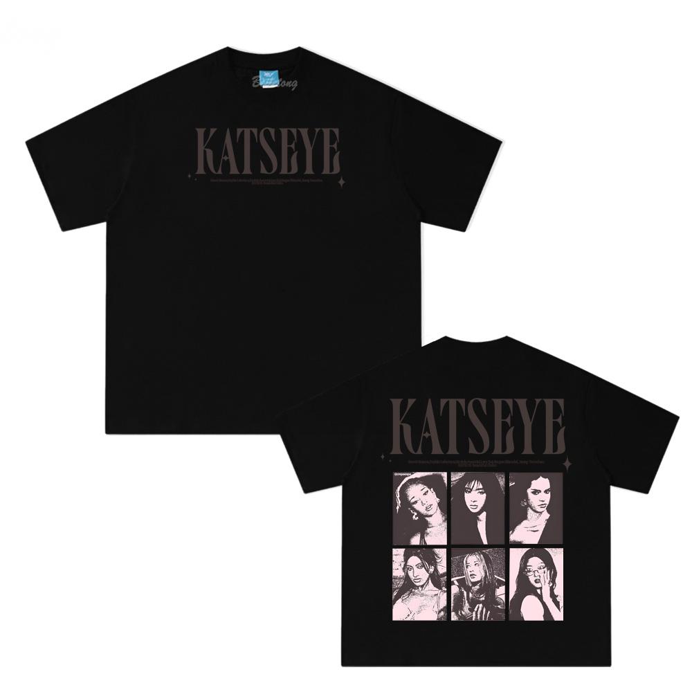 KATSEYE Beaubiful Chaos 2026 Girl Group Tee Harajuku 100% Cotton TEE O-neck Clothing High Quality Tops