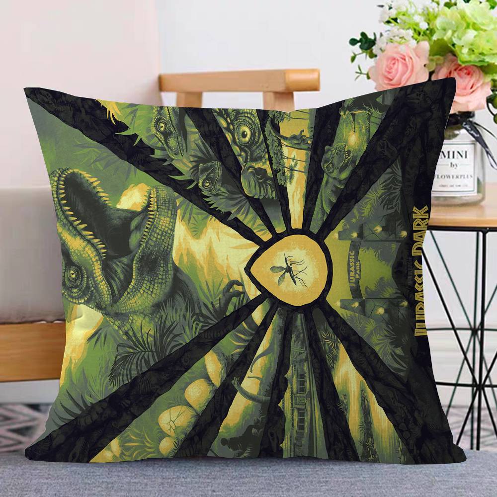 J-Jurassic P-Park Kudde Gåva Hemmakontor Dekoration Sovrum Soffa Bil Kuddfodral fodral 45x45