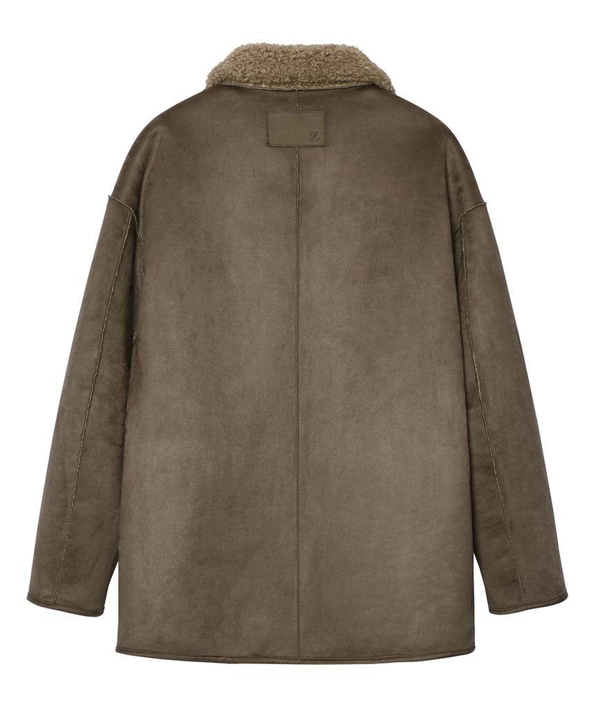 Leftseoul Reversible Half Shearling Jacket [Hazelnut]