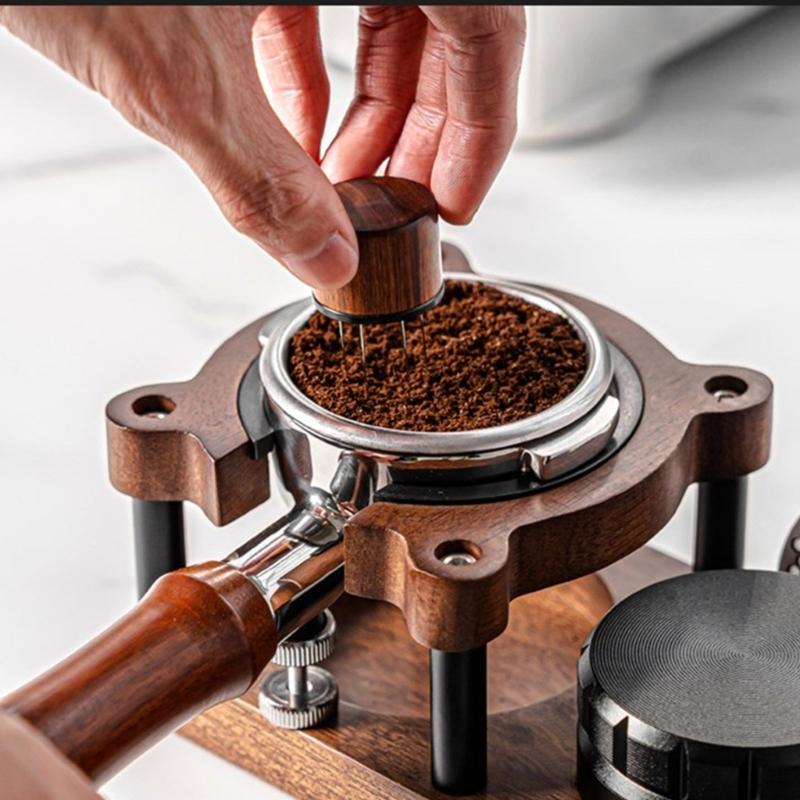 Praktický organizér na kávovar Stanice na pěchovadlo kávy Multifunkční pěchovací stanice Základna na kávu Nástroj na přípravu kávy