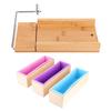 1200ml DIY Silicone Soap Making Mold Wooden Box Set Manual Soap Cutter with Scale Kitchen Tool
