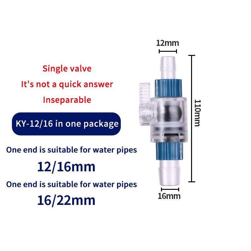 Aquarium Filter Water Valve Hose 12Mm/16Mm/20Mm Single/Double Tap Quick Release Connector Fish Tank Filter Replace Accessories