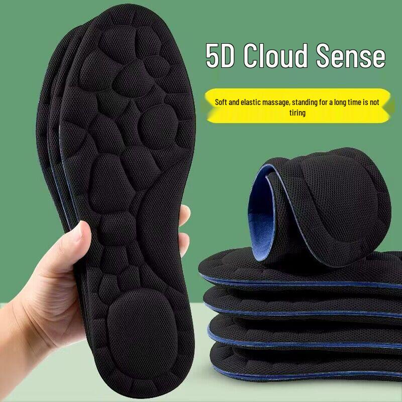 Ultra-Soft Mugwort Deodorizing Insoles: Cushioned Support for Men & Women, Relieves Foot Pain, Ideal for Long Standing & Sports.