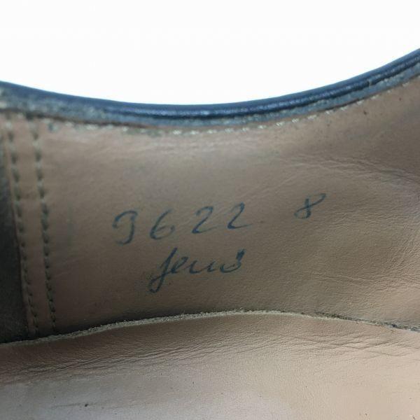 HEINRICH DINKELACKER Vintage Straight Tip Business Shoes Black Size 8 / 26.5cm(USED)