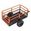 VEVOR Garden Utility Trailer, 28 Cu. Ft. & 800kg, ATV UTV Trailer, Tow Behind Steel Dump Trailers, Removable Rear Panel