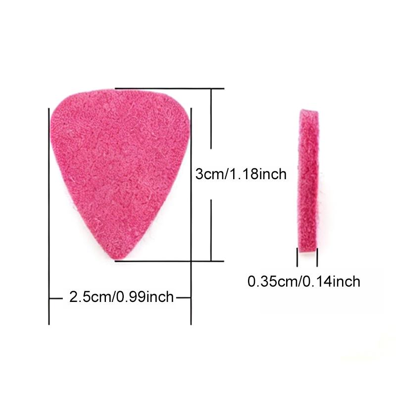 5/10/20PCS Guitar Felt Picks Mutiple Colors Music Practice Performance Supply Picks Suitable for Folk Classic Guitar Ukulele ZYF