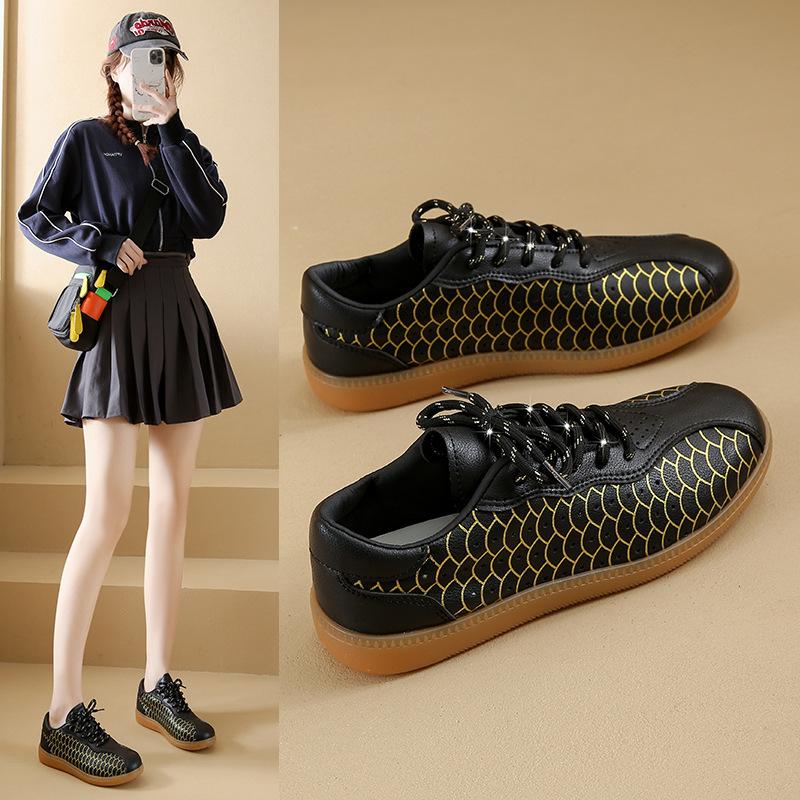 Large size beef tendon sole training shoes spring and summer new casual flat bottom light sports shoes