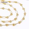 DIY Jewelry Making Supplies High Quality 14K Gold Plated Brass Sweater Chain Handmade Jewelry Crafts Necklace Accessories