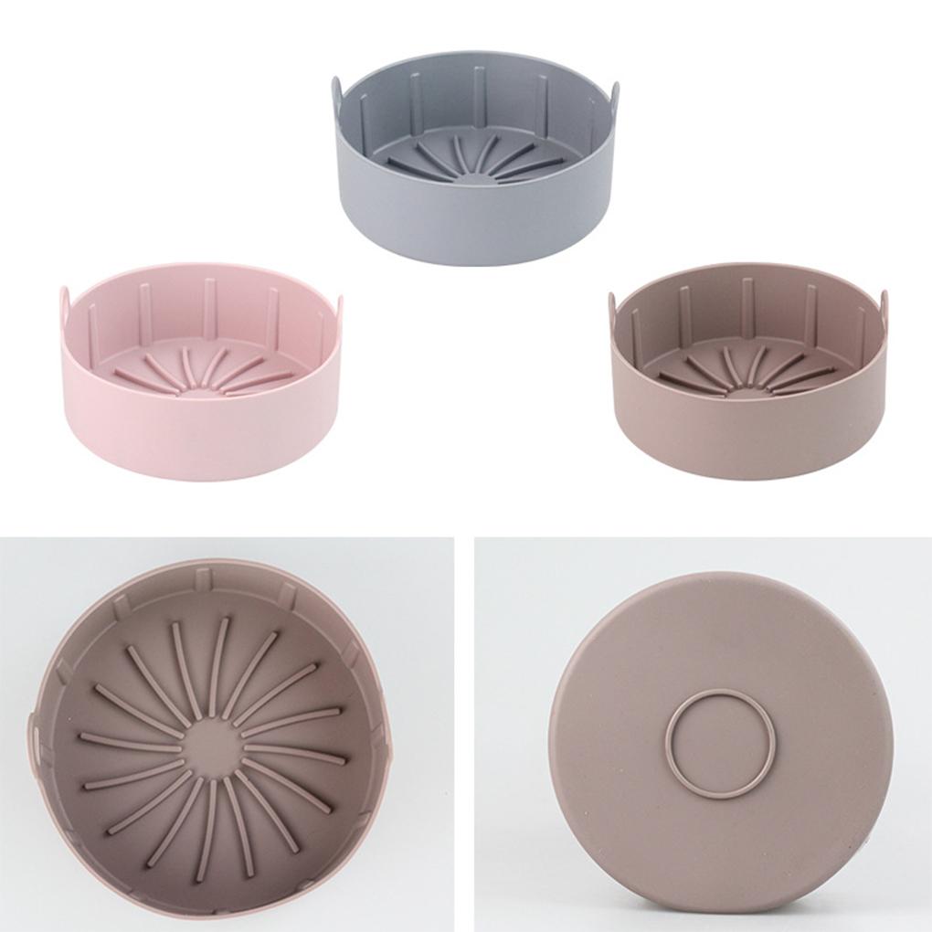 Airfryer Silicone Pot Round Heat Resistant Basket Plate Microwave Oven Liners Replacement Kitchen Cooker Baking Accessories