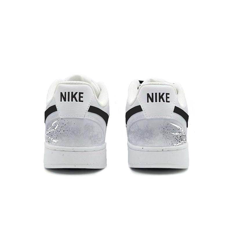 Nike Court Vision 1 Galloping Horse Hoof Disease Low Top Skateboard Shoes Unisex Black White DH2987-101(Team1267-)