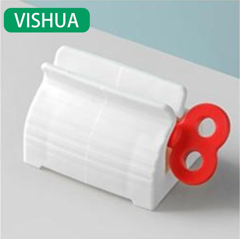 

Convenient Toothpaste Dispenser Roller Toothpaste Squeezer Holder Bathroom Accessories красный