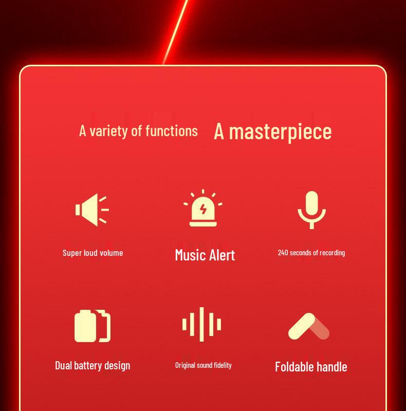 Xianke Handheld Loudspeaker for Street Vendors with Recording & Amplification