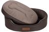 Orthopedic Oval Dog Cat Bed Velsti Brown XL 80X67 Non-Slip