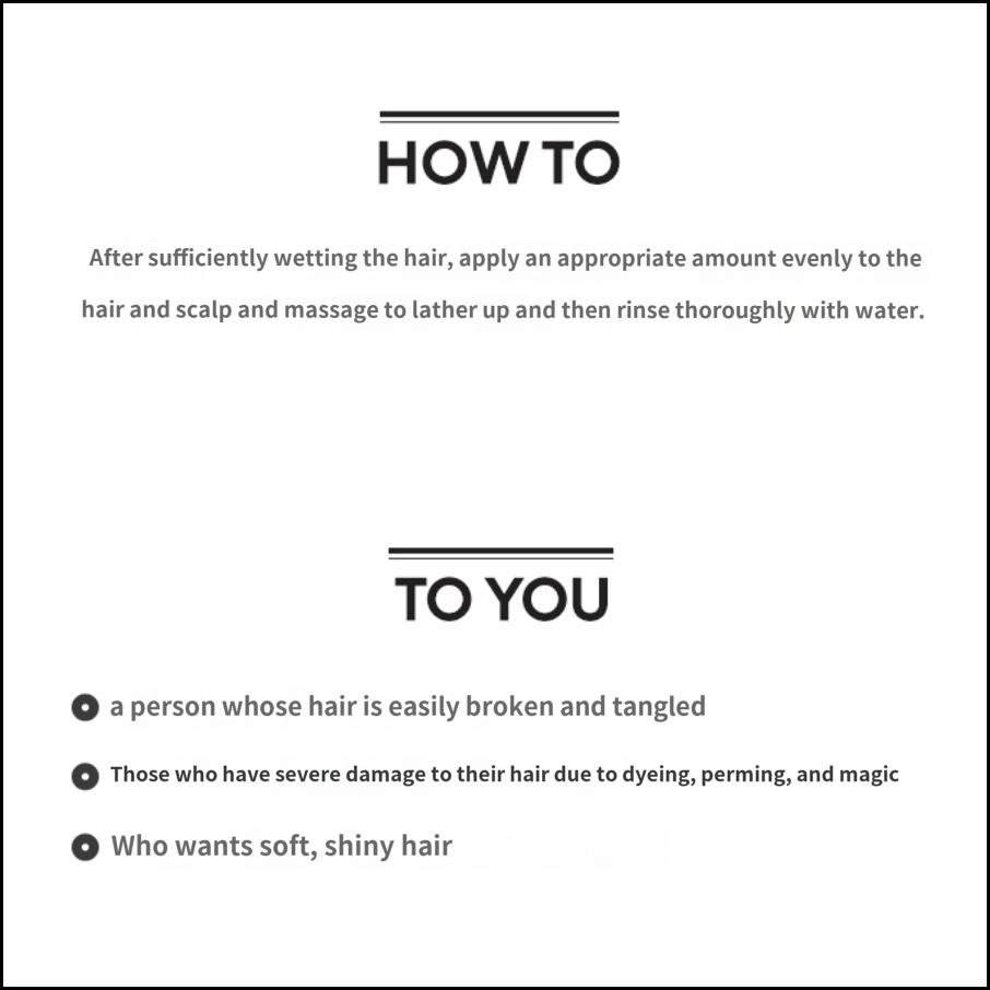 MISSHA Damaged Hair Therapy Shampoo 400ml Moisturizing Cleanser for Dry and Brittle Hair