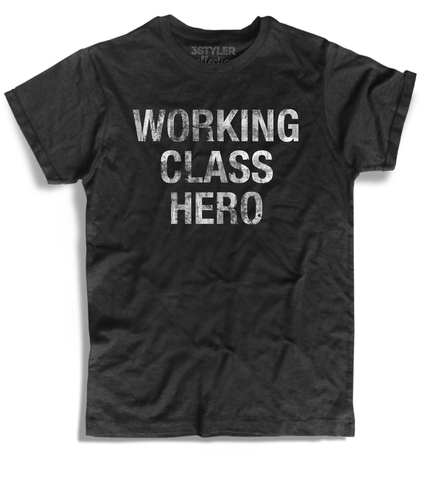 Working Class Hero John Vintage Retro T Shirt- Unisex T-Shirt S