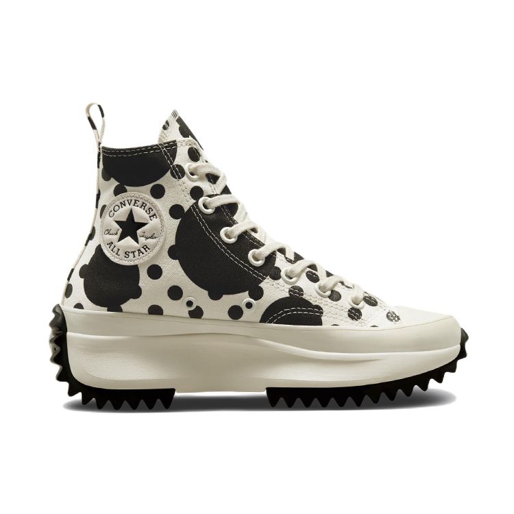 Converse Run Star Hike Platform Neformální Vysoké Plátěné Boty Unisex Tenisky Černá Bílá A01181C