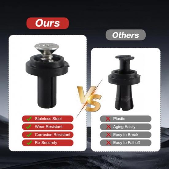 2x Tailgate Top Rubber Bumper Cushion Bushings for 17-22 Ford F-250 Super Duty