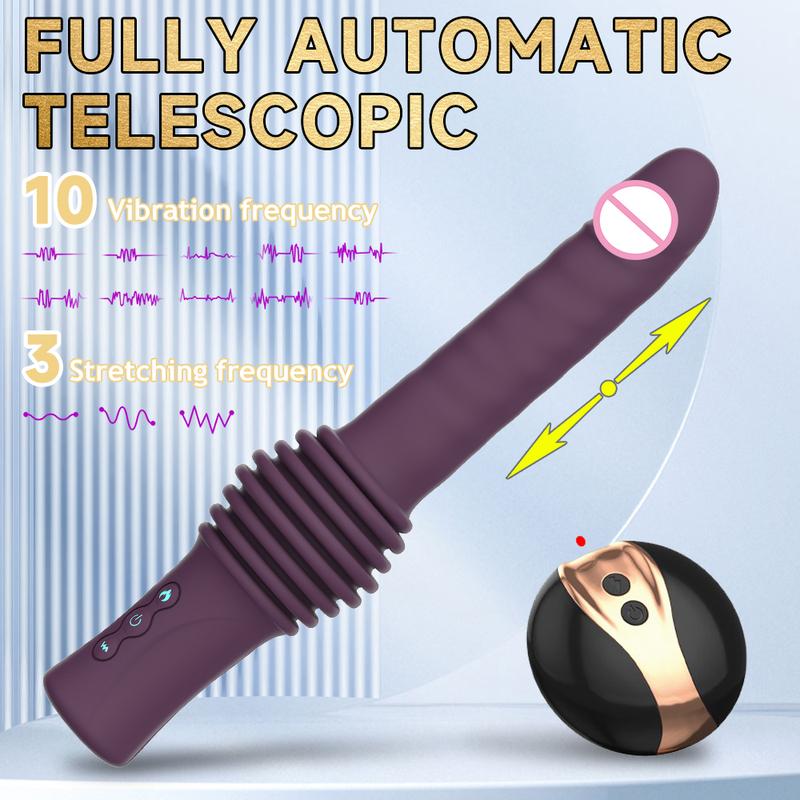 Automatic Thrusting Dildo Vibrator Sex Machine Vagina G Spot Telescopic Massager Retractable Clit Masturbation Sex Toy for Women