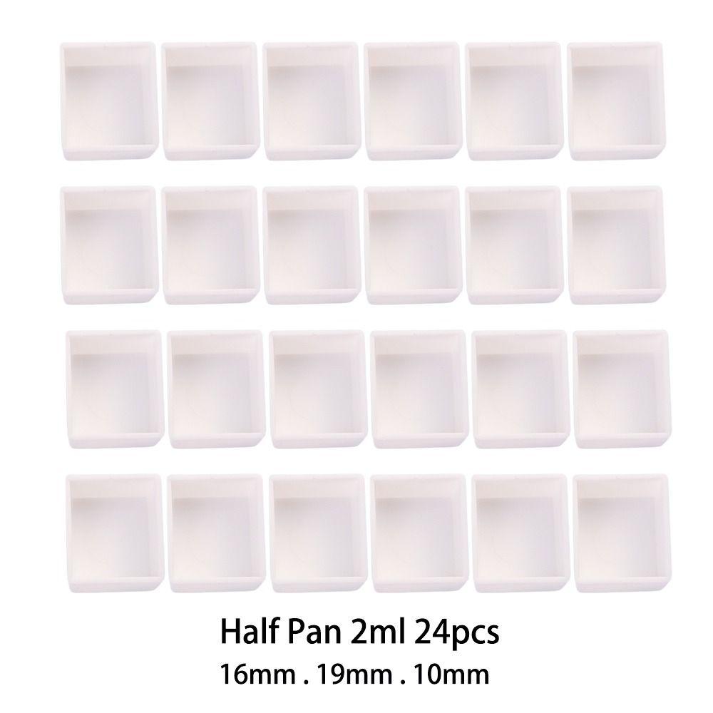 Empty Full Pan Half Pans Plastic Watercolor Paint Grid Painting Supplies Paint Palette Art Supplies