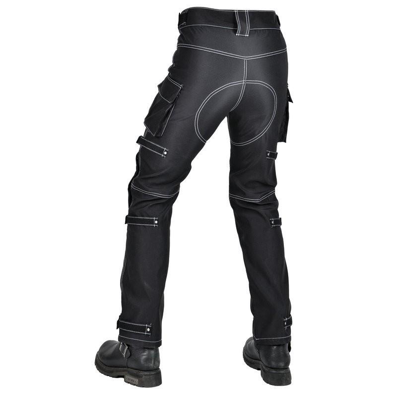 Mens All-Season Motorcycle Riding Pants With Integrated Armor Waterproof Stretch Waistband Protective Gear