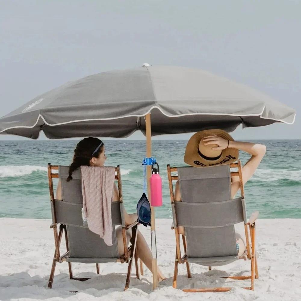 Beach Umbrella Hook Hanging Camping Trip Four Corner Beach Umbrella Hook Clasp for Towels Bags Hats Tent Accessories Tent Hook