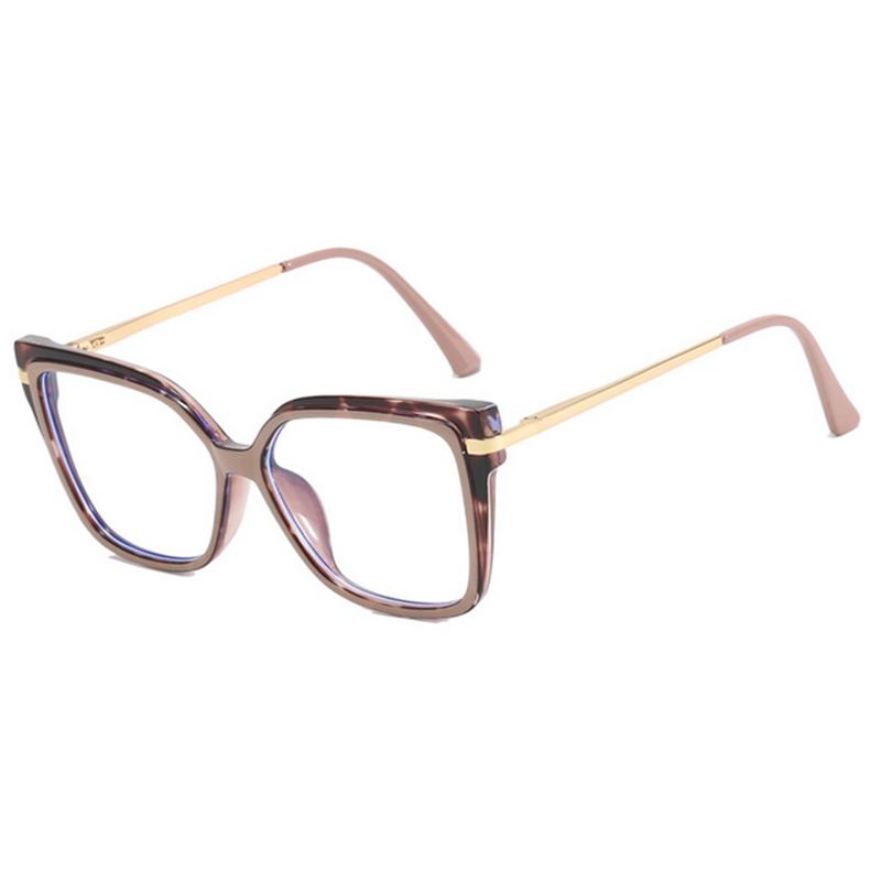 Ladies Square Flat-Top Glasses Frame Myopia Prescription Frame Optical Eyewear Ladies Square Flat Light Glasses