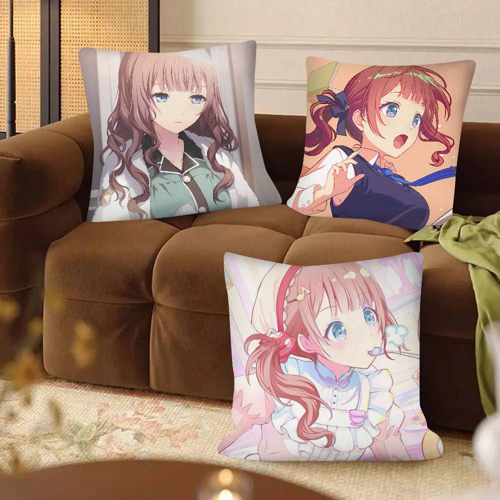 1Pc Honami Mochizuki Pillow Case Fashion Square Pillowcase Bedroom Sofa Room Ins Decoration Leisure