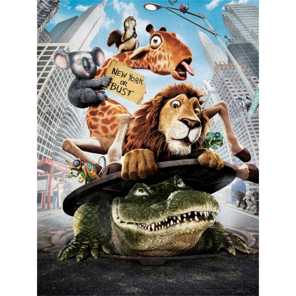 

Disney 5D DIY Diamond Painting Wild Nature Poster Illustration, Cartoon Full Diamond Mosaic Diamond Painting Art Wall Decoration Craft Set Round 20x30cm