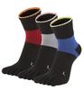 WIOIW Women's Five-Toe Socks, Thick Cotton, Durable, All-Season, Thick, 3-Pair Set