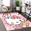 1pc HelloKitty Soft Printed Area Rug, Office Carpet, Under Chair Protector Blanket for Bathroom, Living Room, Bedroom, Laundry