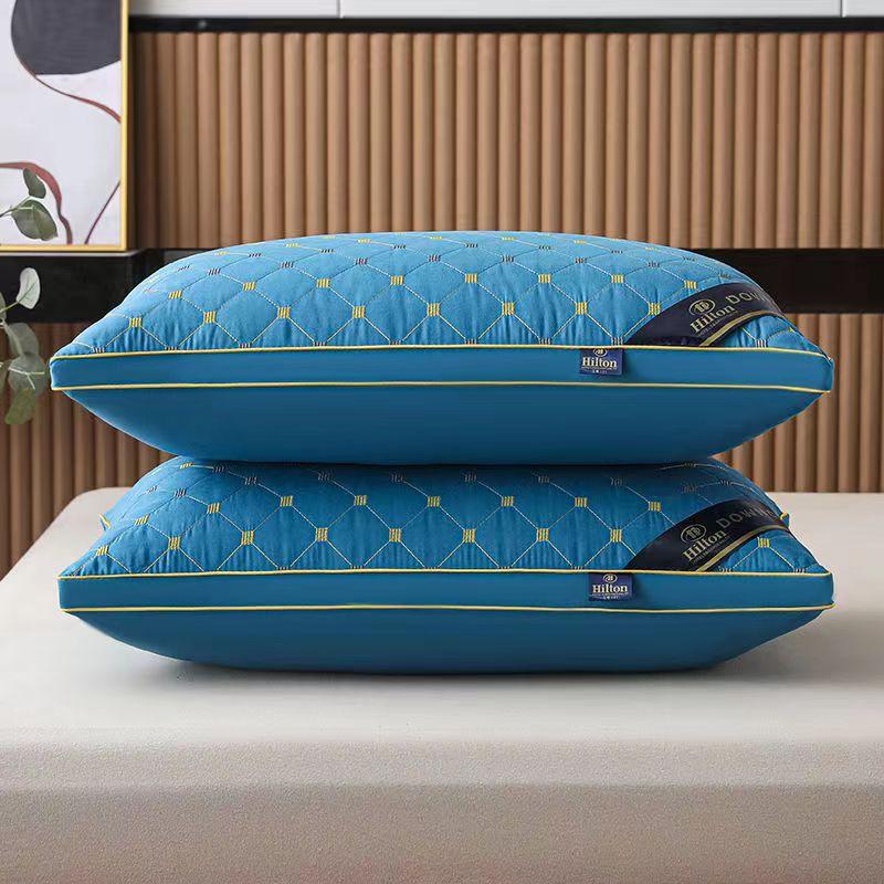 High Quality Pillow Feather Velvet High Rebound Pillow Core for Household Adult Single Neck Protection  To Aid Sleep Pillow Core