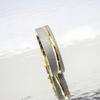 8mm Titanium Steel Couple Rings Gold Plated Zirconia Wedding Bands Simple Creative Valentine Gift  Factory Direct