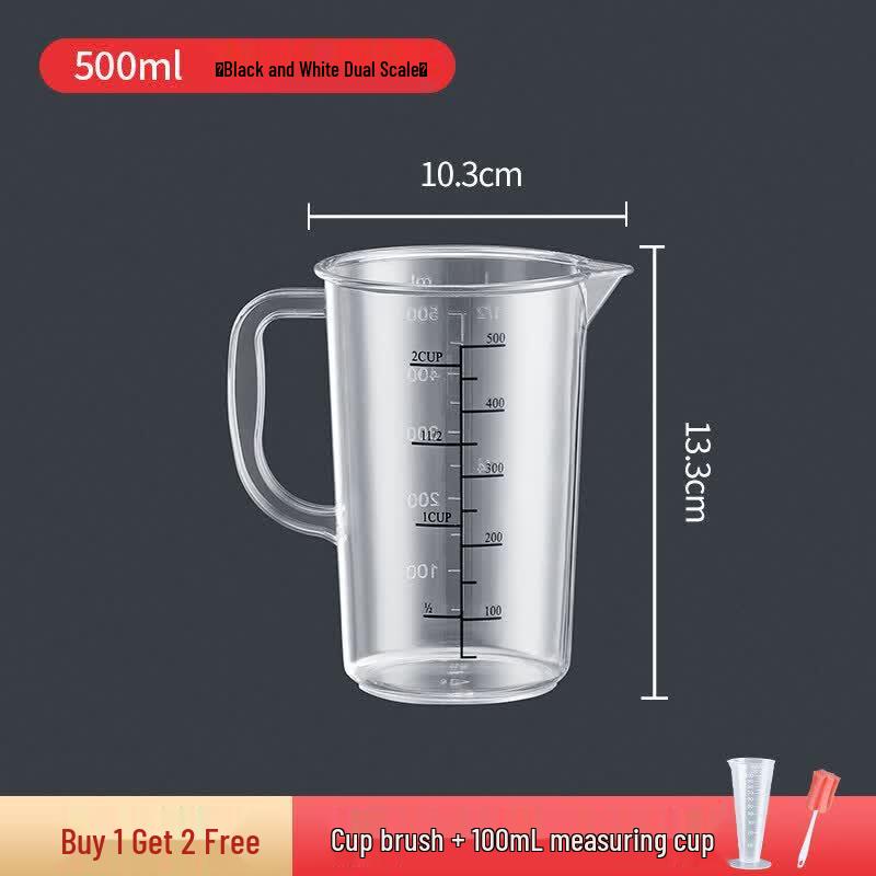 ZISIZ Large Capacity Food-Grade Plastic Measuring Cup