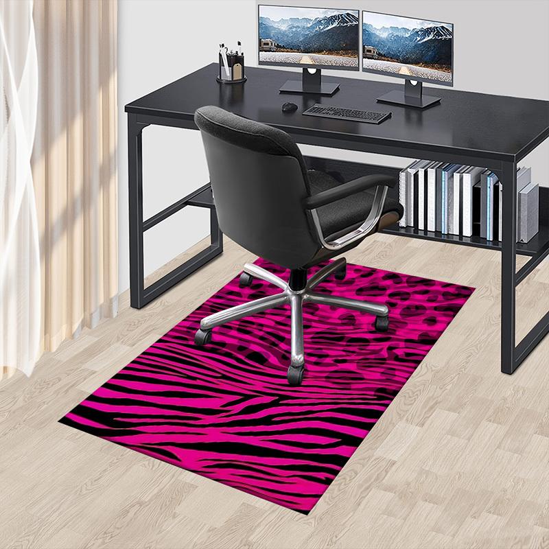1PC Leopard Print Zebra Stripes Extra Large Non-Slip Floor Carpet, Office, Family, Bedroom, Studio - Large Area Rug Indoor Rugs, Vibrant Colors-W278